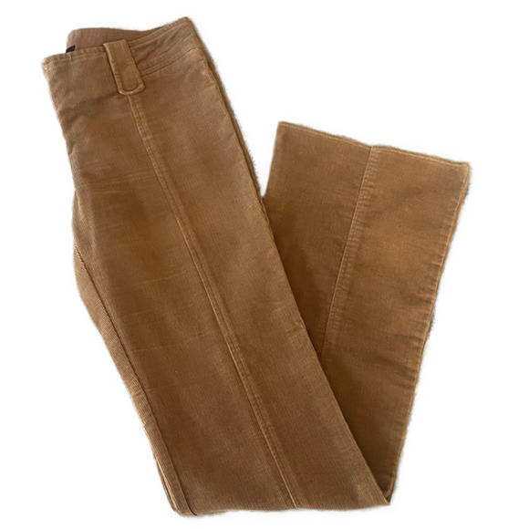 BCBGMaxazria Brown Lightweight Corduroy Pants-Size 2 - Picture 3 of 9